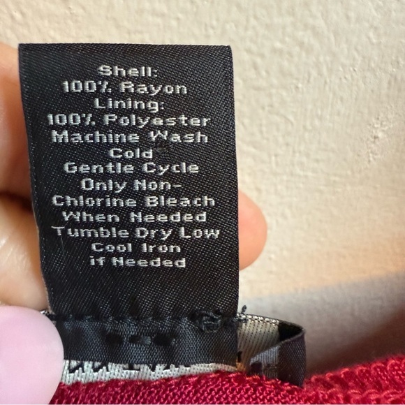 Ann Taylor Red Empire Waist Prairie Tank Top - Picture 6 of 6